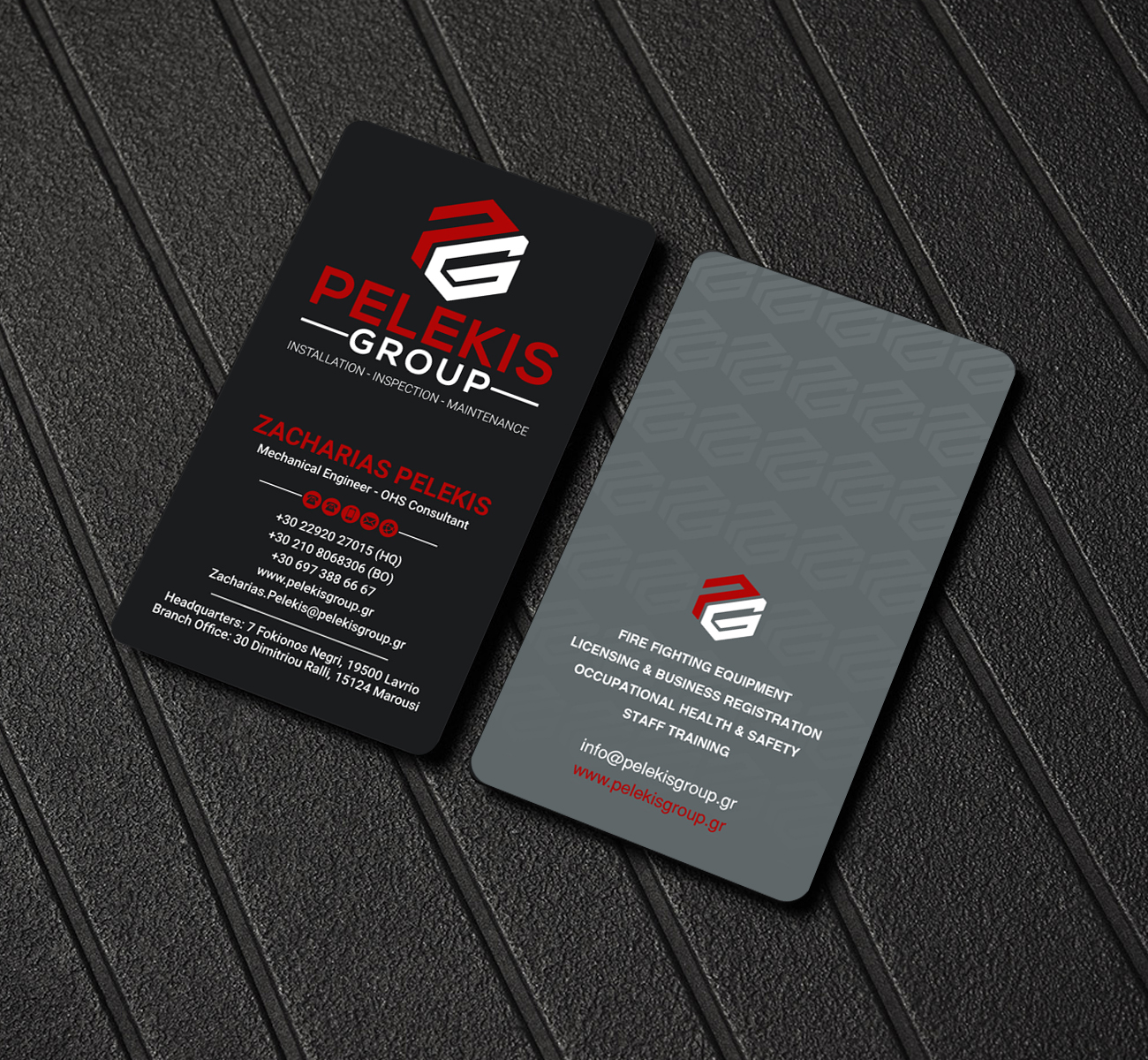 Business Card Design by LAXMI DESIGNHUB for Pelekis Group | Design #23100260
