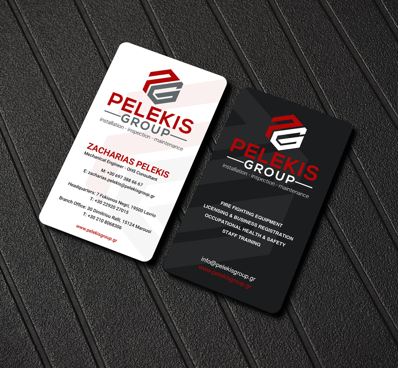 Business Card Design by LAXMI DESIGNHUB for Pelekis Group | Design #23117689