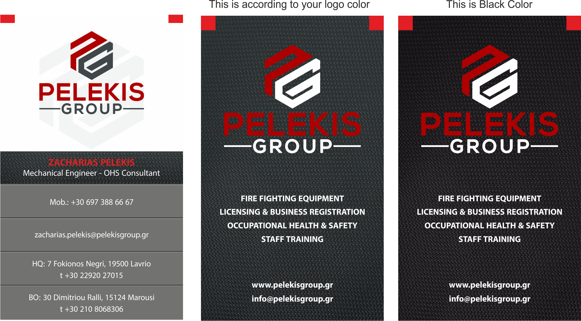 Business Card Design by Petter Goms for Pelekis Group | Design #23130700