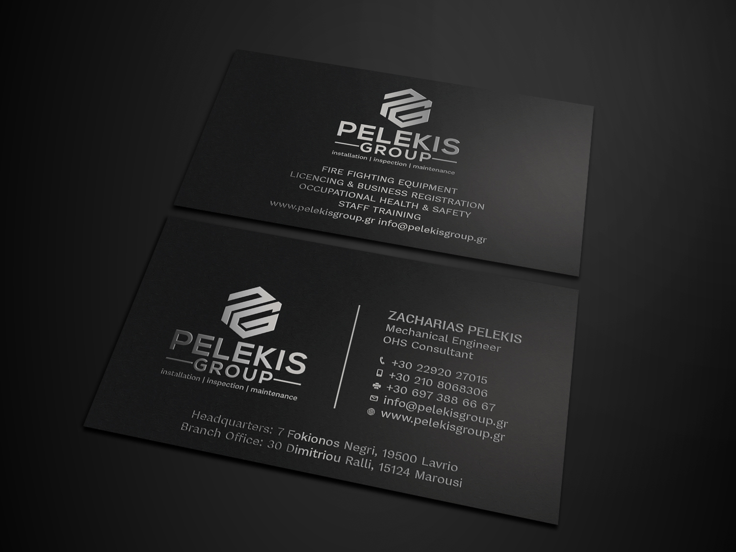 Business Card Design by Tripti Ranjan Gain for Pelekis Group | Design #23096808