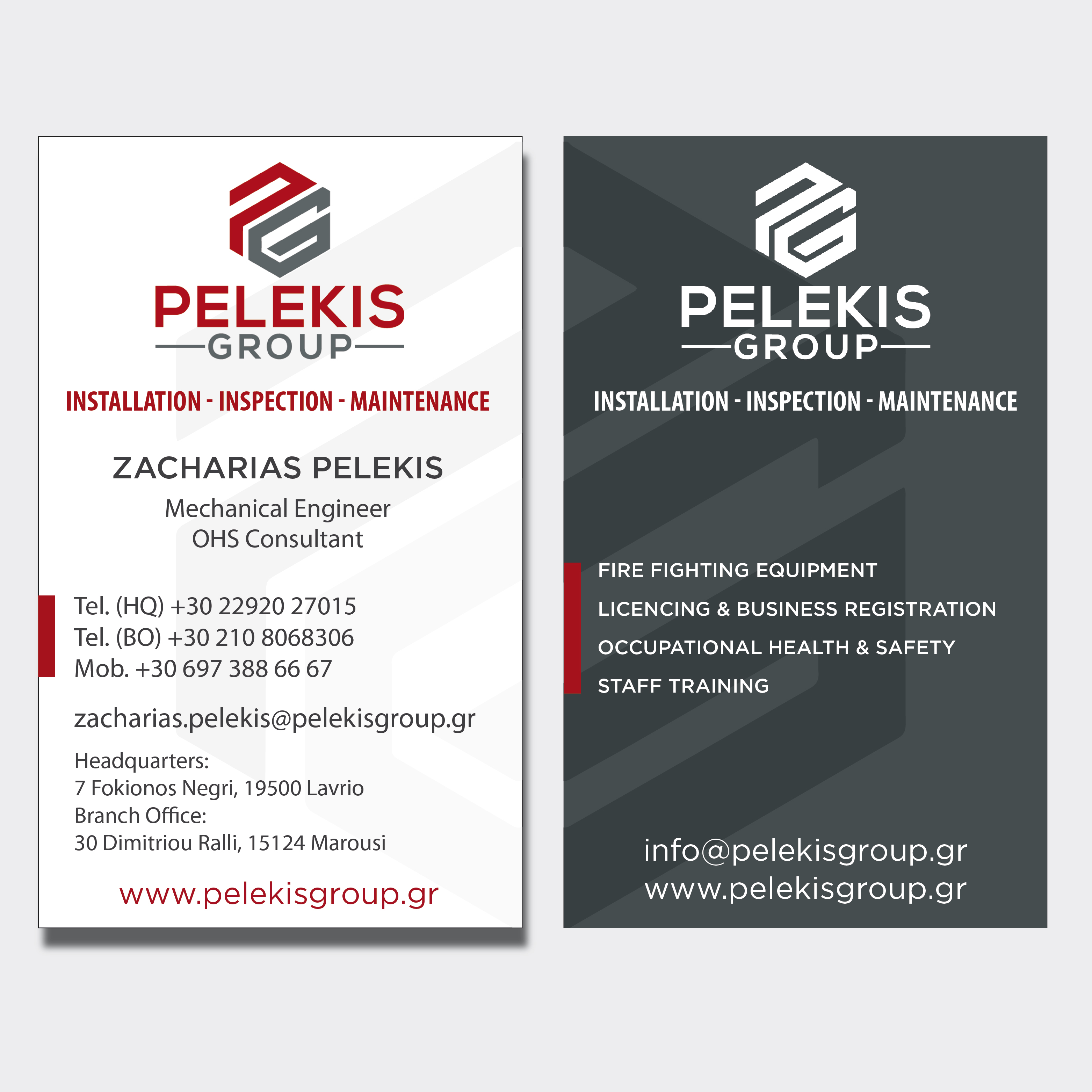 Business Card Design by vigie for Pelekis Group | Design #23095109