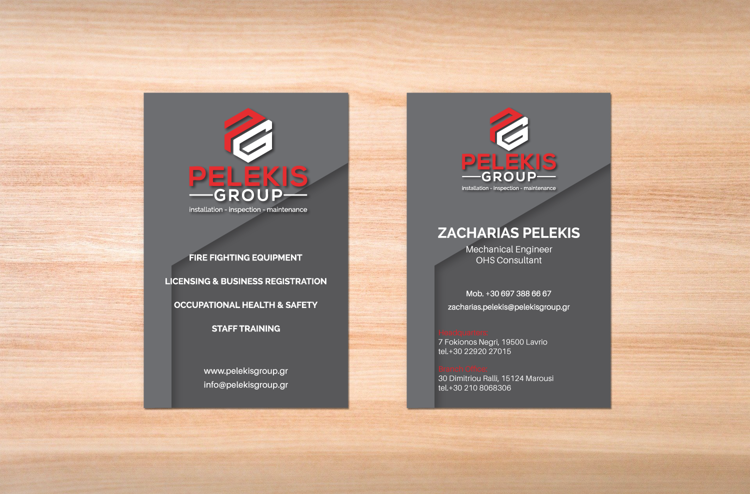 Business Card Design by vpt_creations for Pelekis Group | Design #23119411