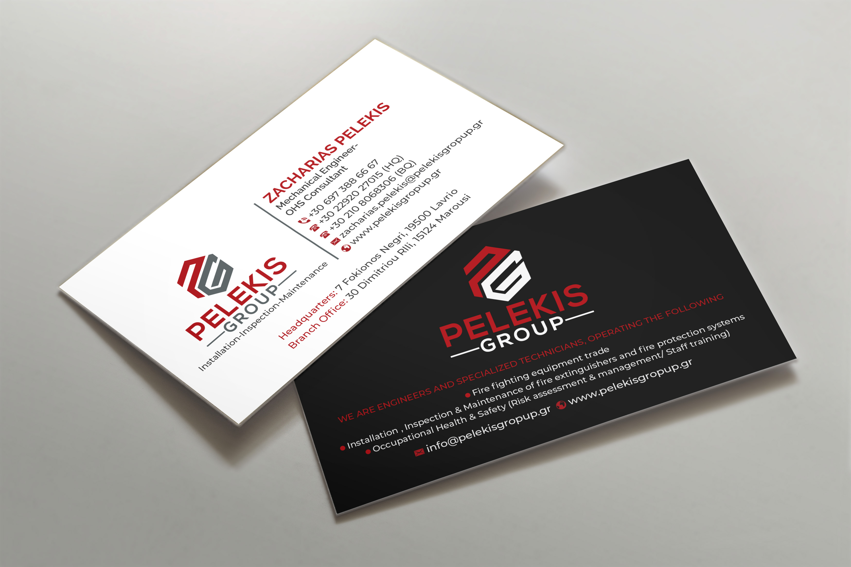 Visitenkarten-Design von R.design für Pelekis Group | Design #23095345