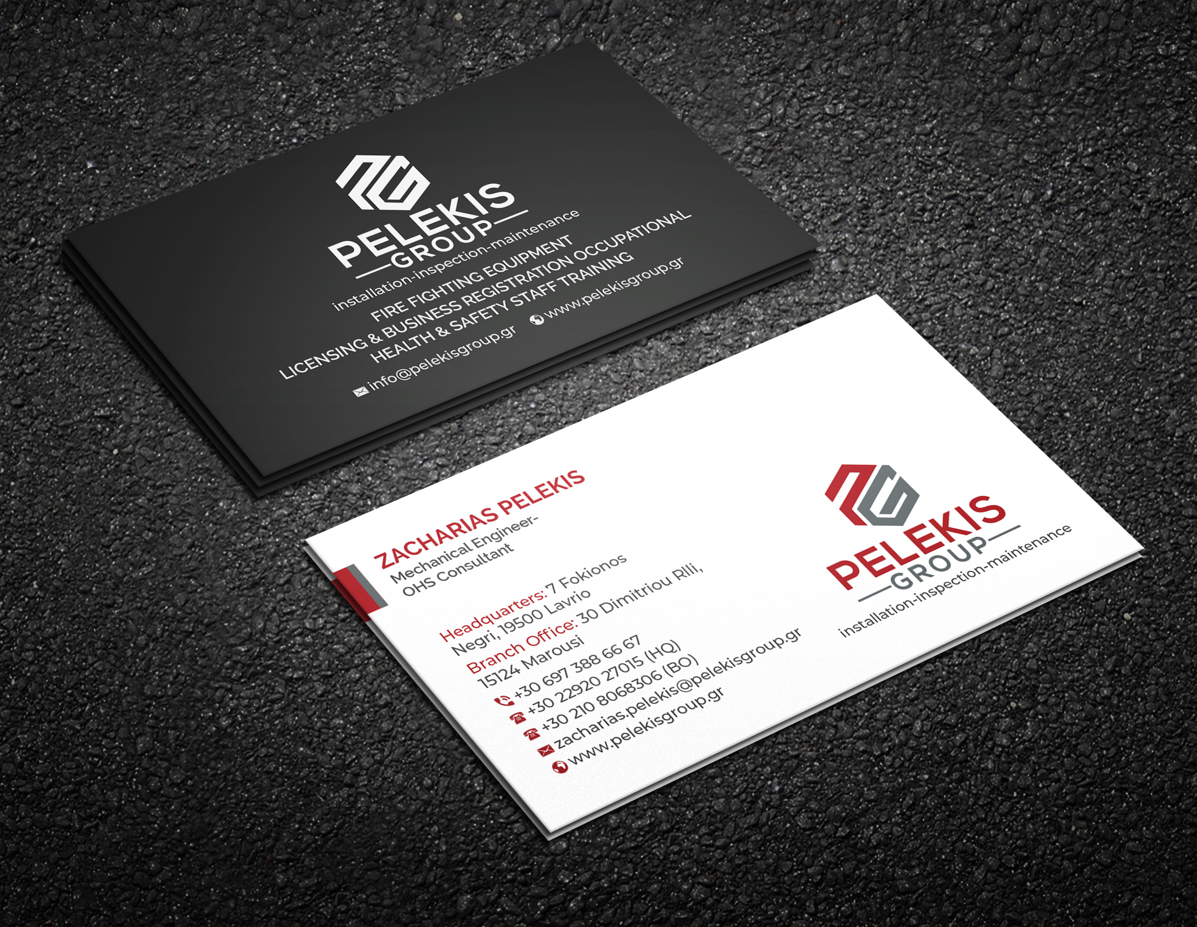 Business Card Design by R.design for Pelekis Group | Design #23098396