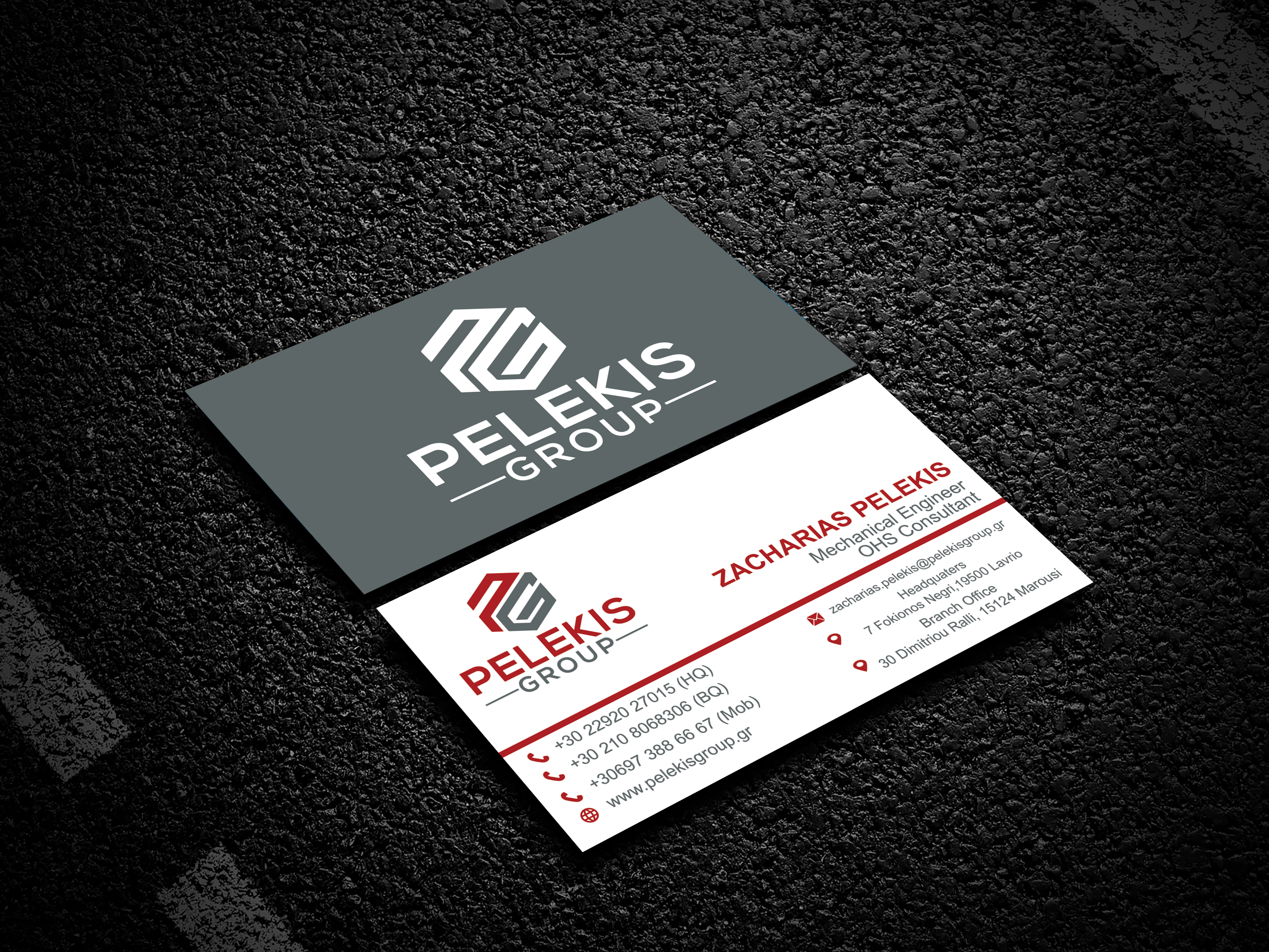 Business Card Design by Tonmoyy for Pelekis Group | Design #23095981