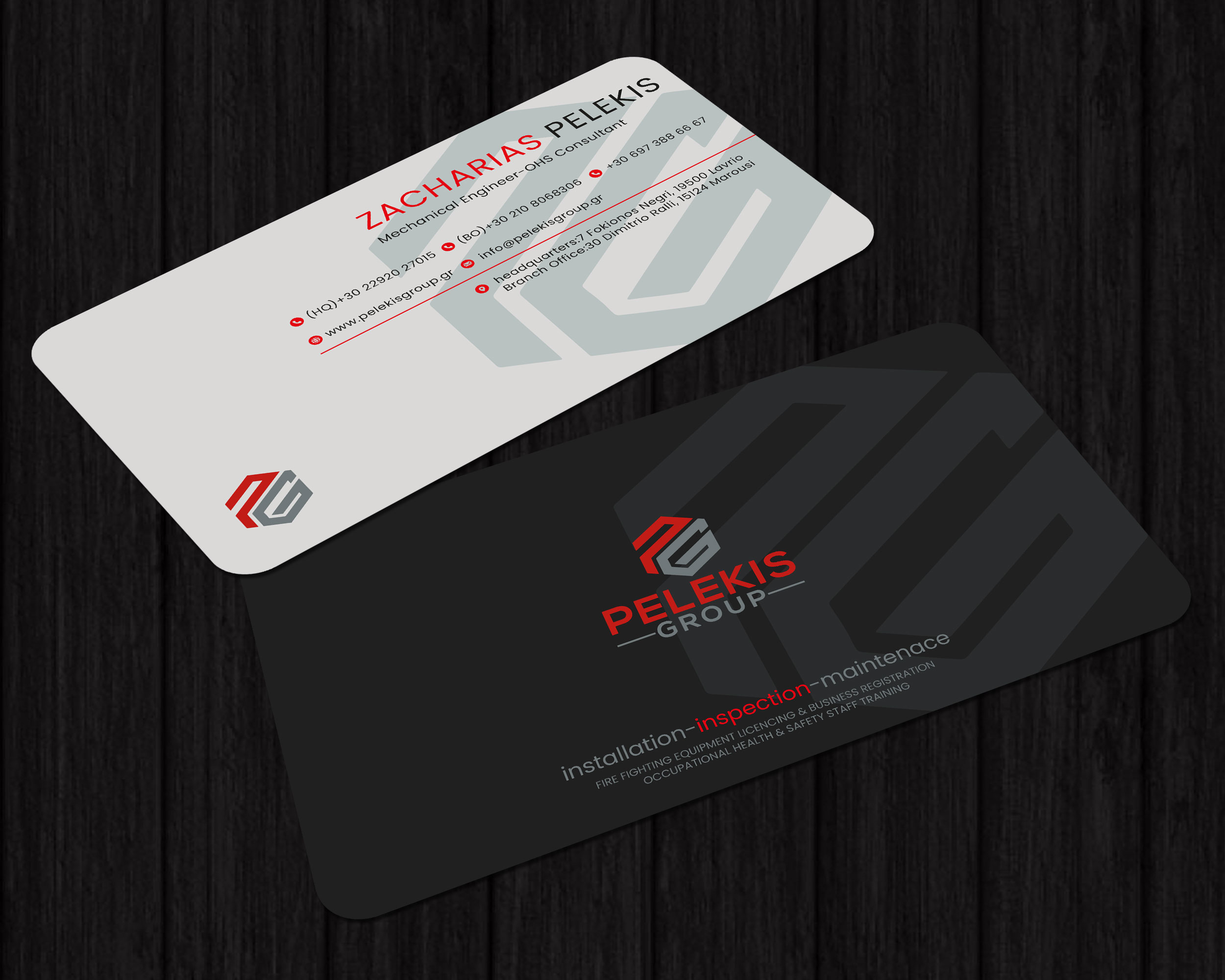 Serious, Professional, Fire Safety Business Card Design for Pelekis ...