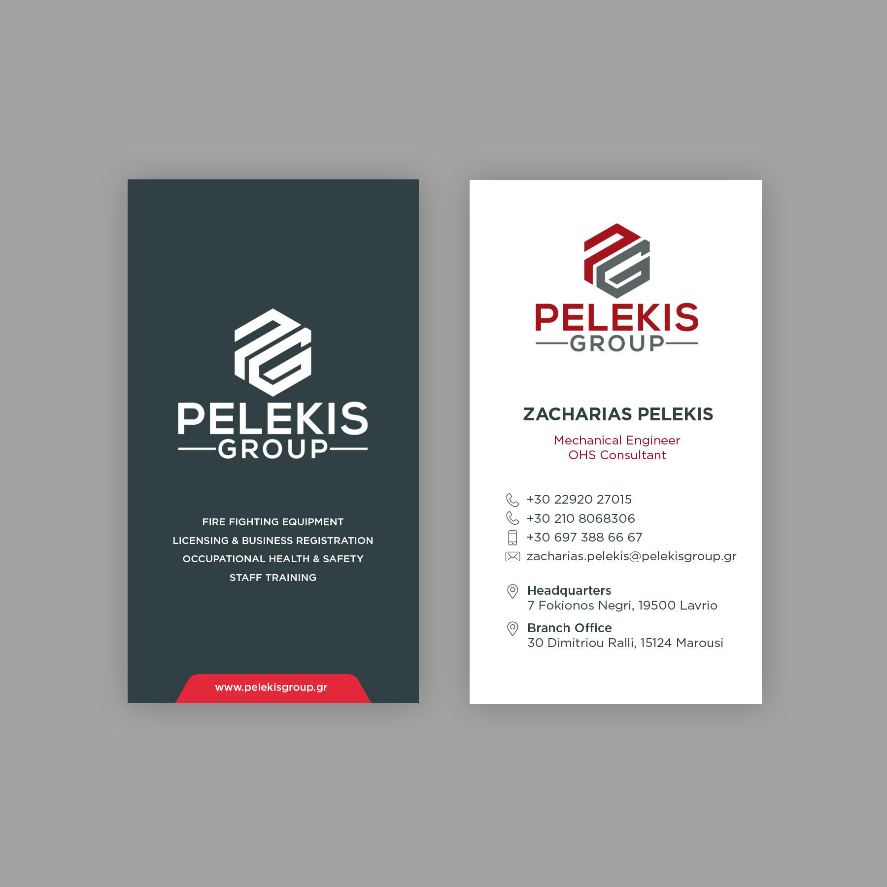 Business Card Design by kaiser87 for Pelekis Group | Design #23096239