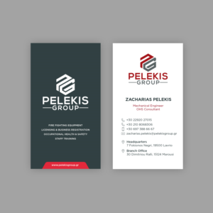 Business Card Design by kaiser87 for Pelekis Group | Design: #23096239