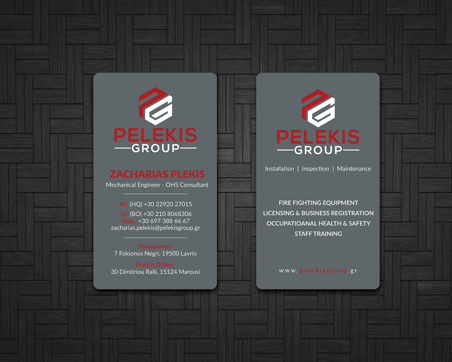 Business Card Design by Musa. A for Pelekis Group | Design #23096453