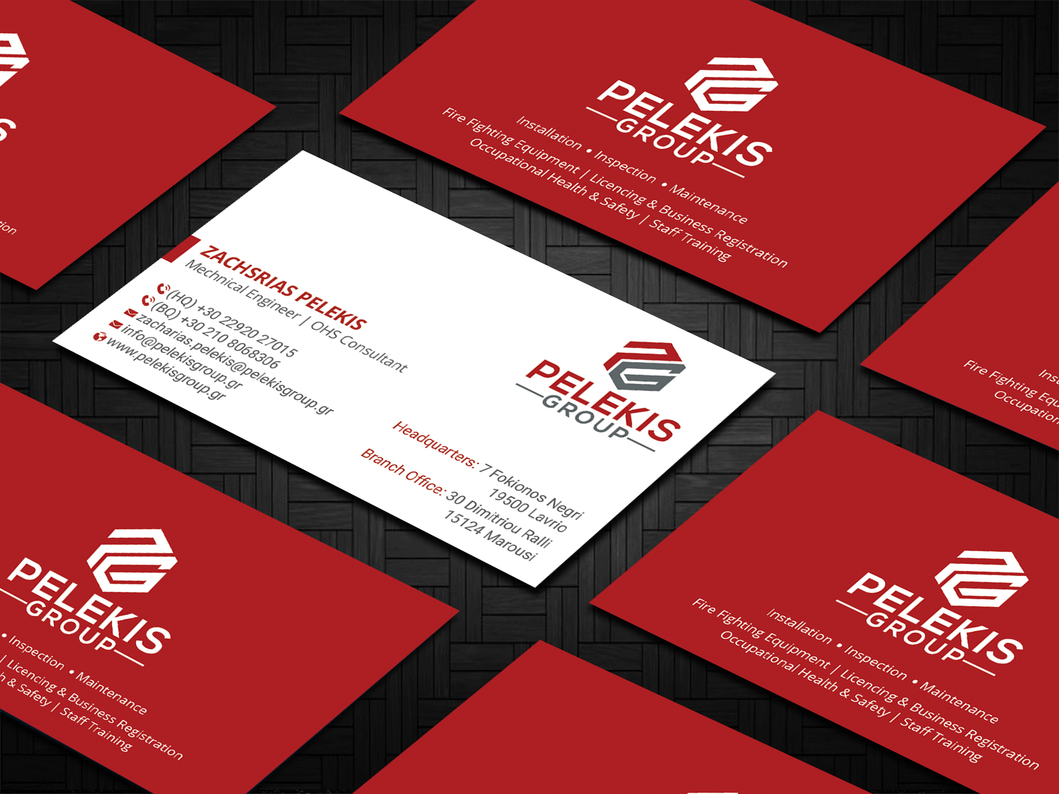 Business Card Design by DesignShout for Pelekis Group | Design #23097456