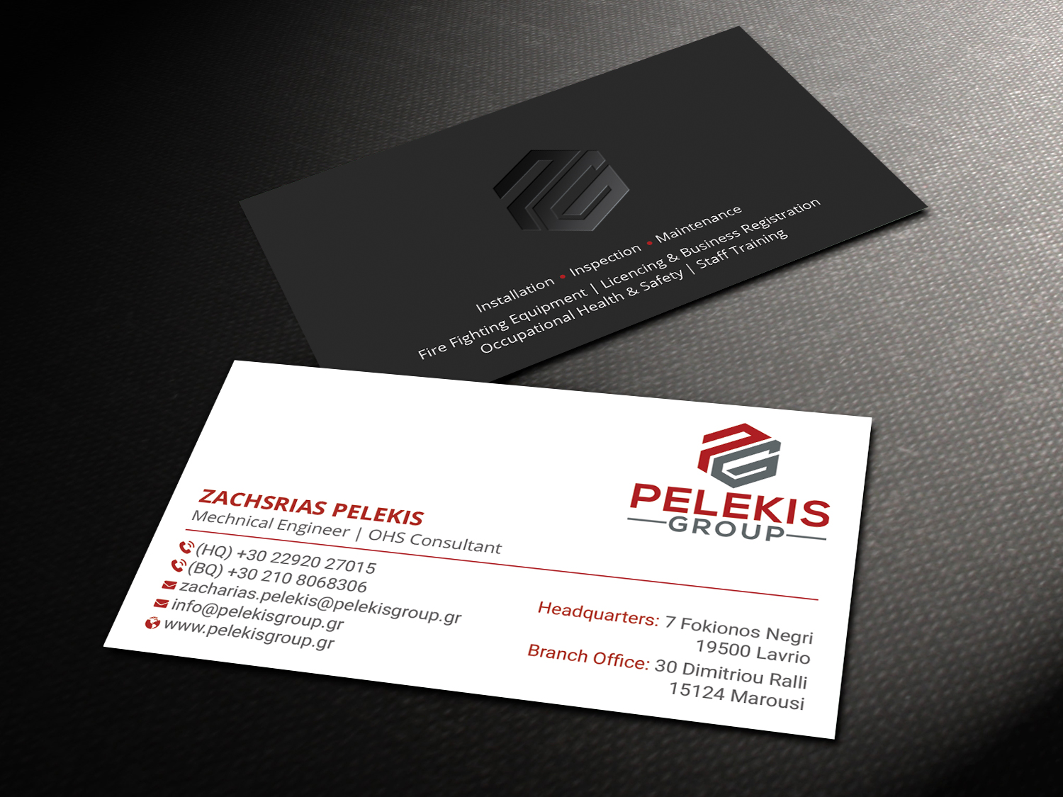 Business Card Design by DesignShout for Pelekis Group | Design #23097467