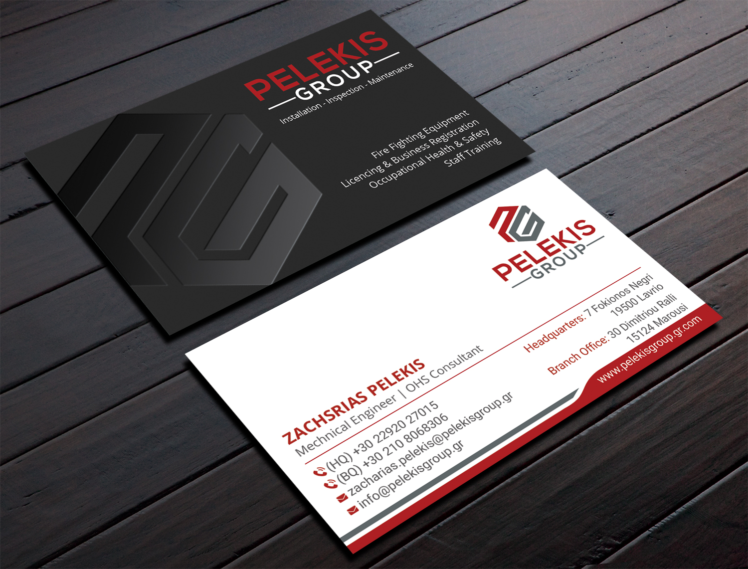 Business Card Design by DesignShout for Pelekis Group | Design #23097488
