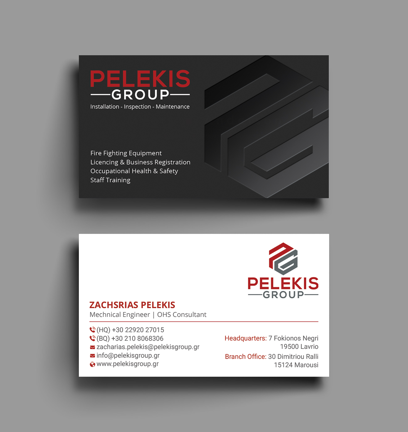 Business Card Design by DesignShout for Pelekis Group | Design #23097542