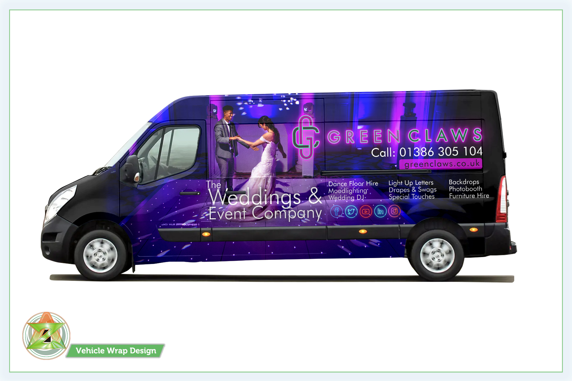 Car Wrap Design by Azhoeck for Weddings and Events LTD | Design #23111691