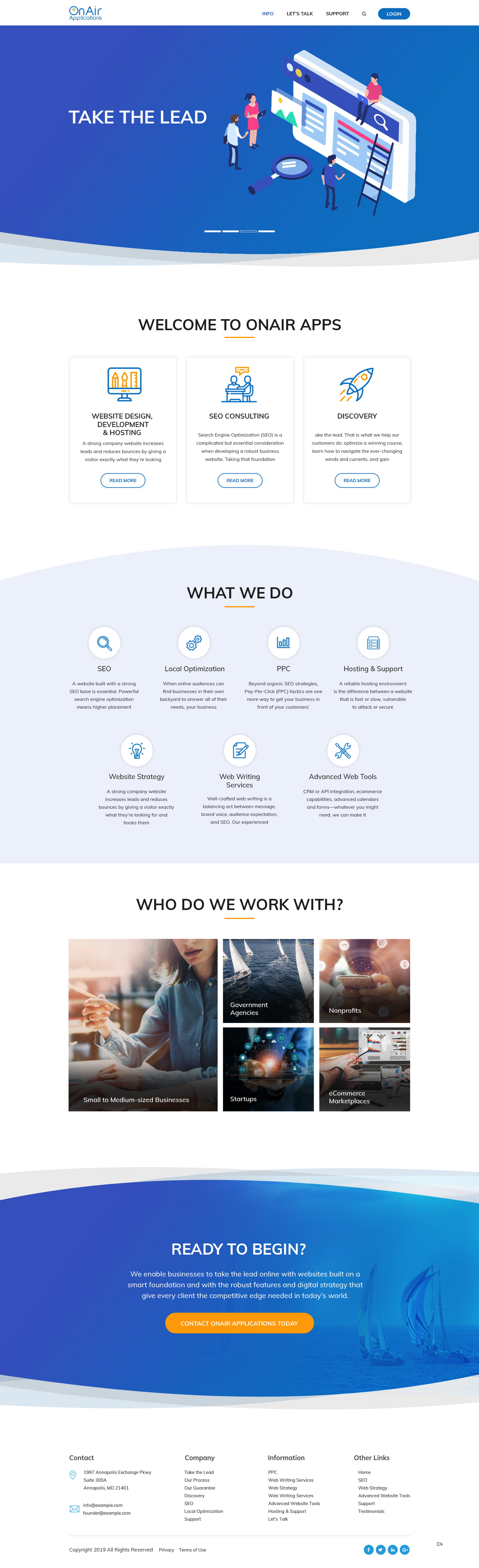 Web Design by pb for OnAir Applications | Design #23109009