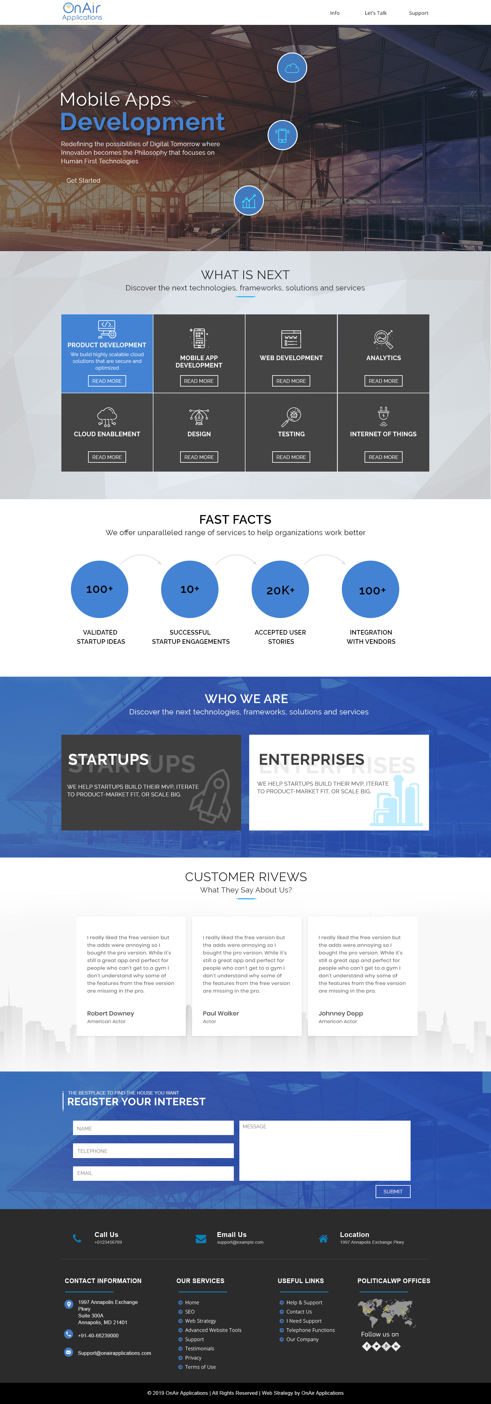 Web Design by Xclusive Designers for OnAir Applications | Design #23155737