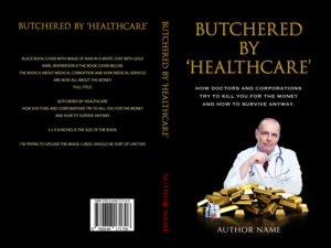 Butchered by healthcare book cover  | Buchumschlag Design von illuminati-design