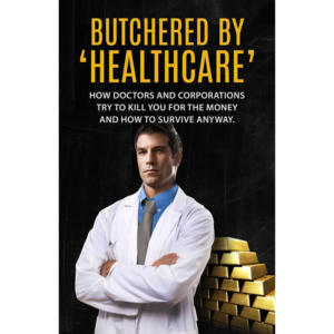 Butchered by healthcare book cover  | Book Cover Design by Tatlin