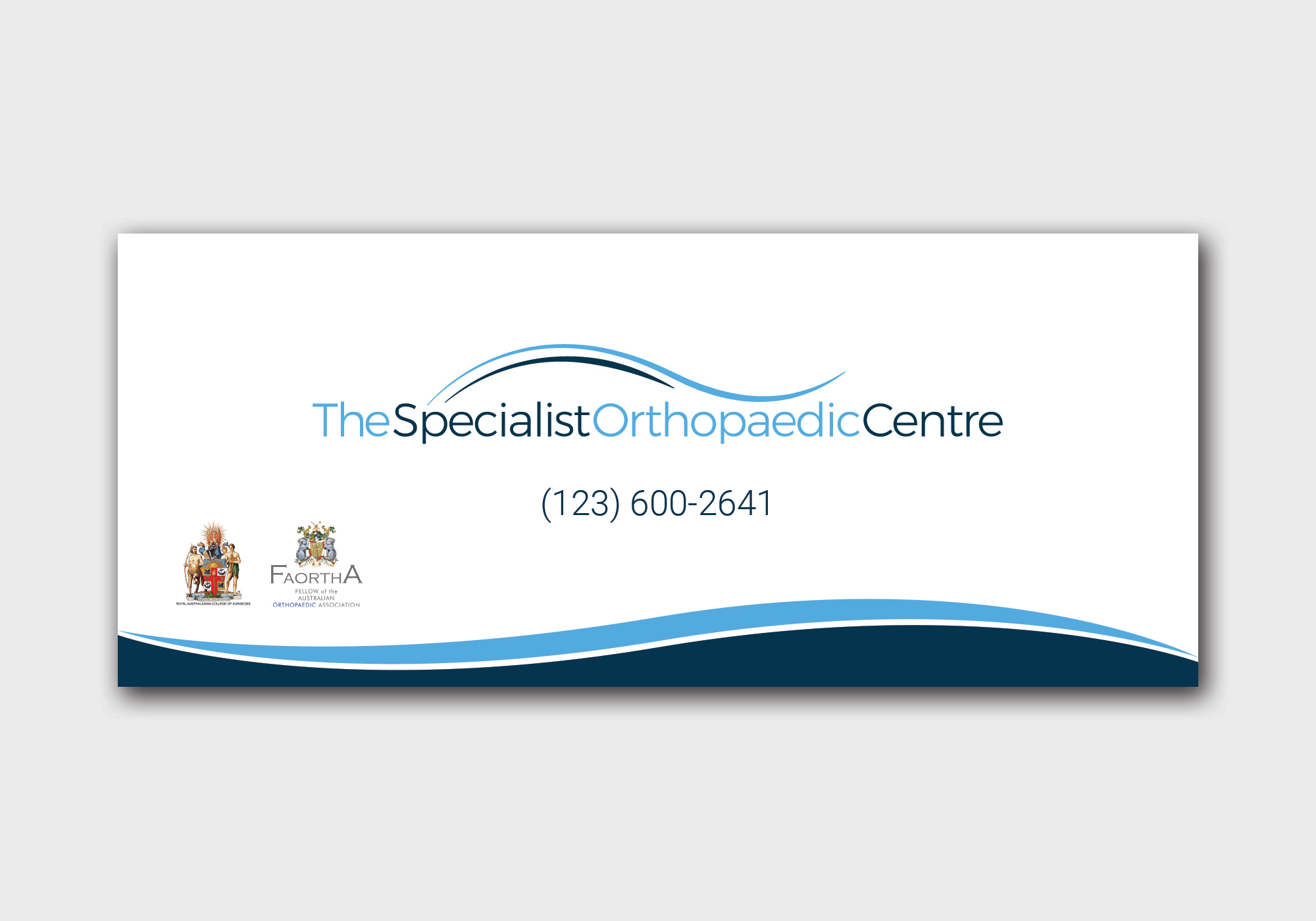 Signage Design by Nightmist for The Specialist Orthopaedic Centre | Design #23109479