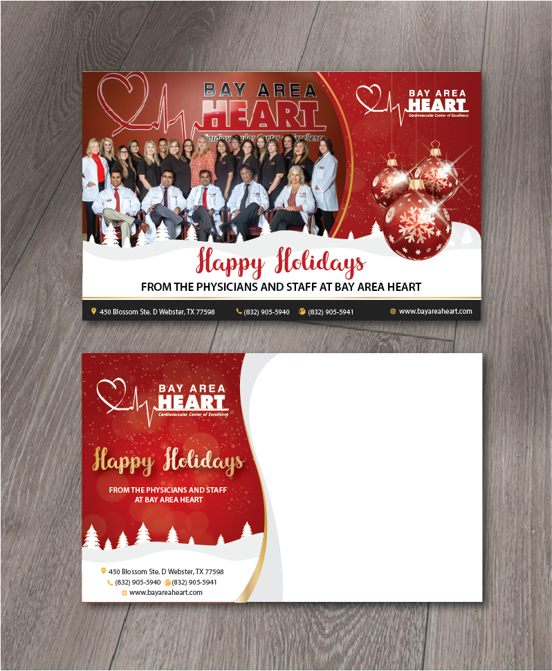 Postcard Design by alex989 for Bay Area Heart | Design #23107954