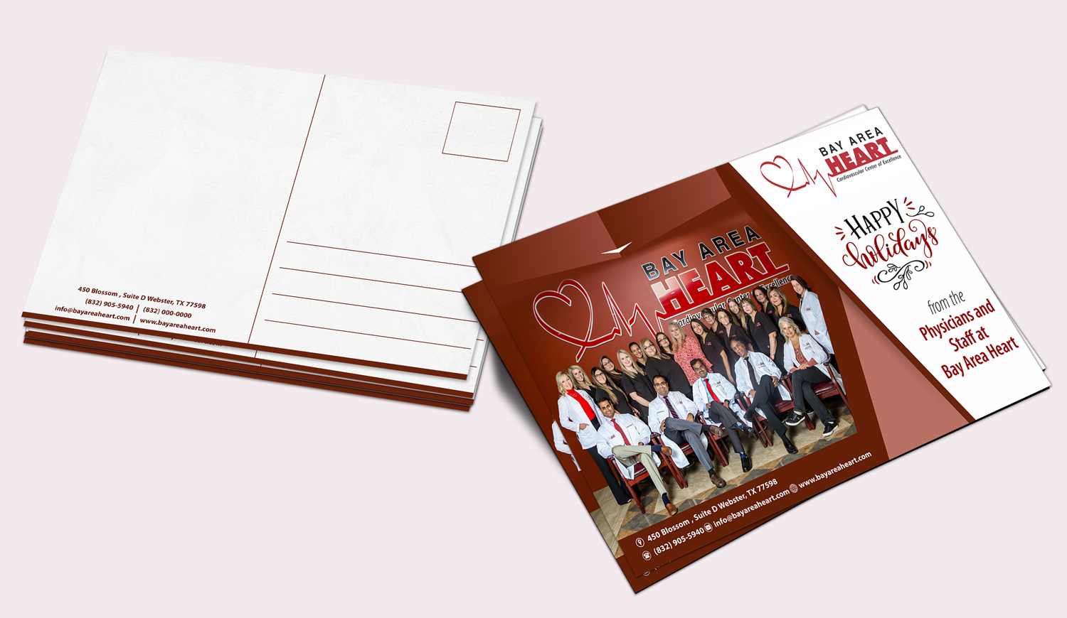 Postcard Design by Petter Goms for Bay Area Heart | Design #23105074