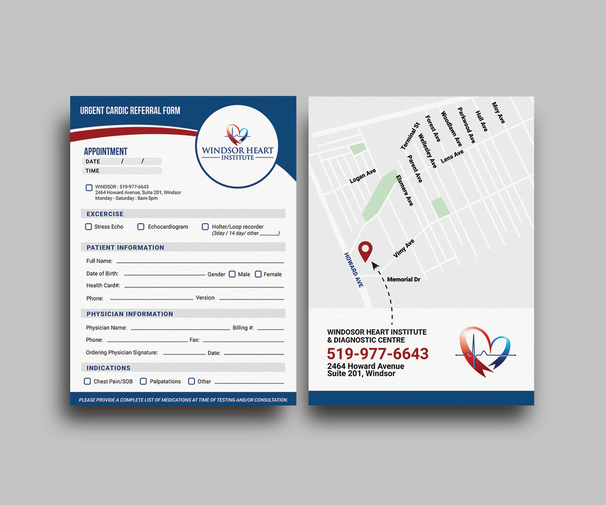 Print Design by JK18 for Windsor Heart Institute | Design #23290963