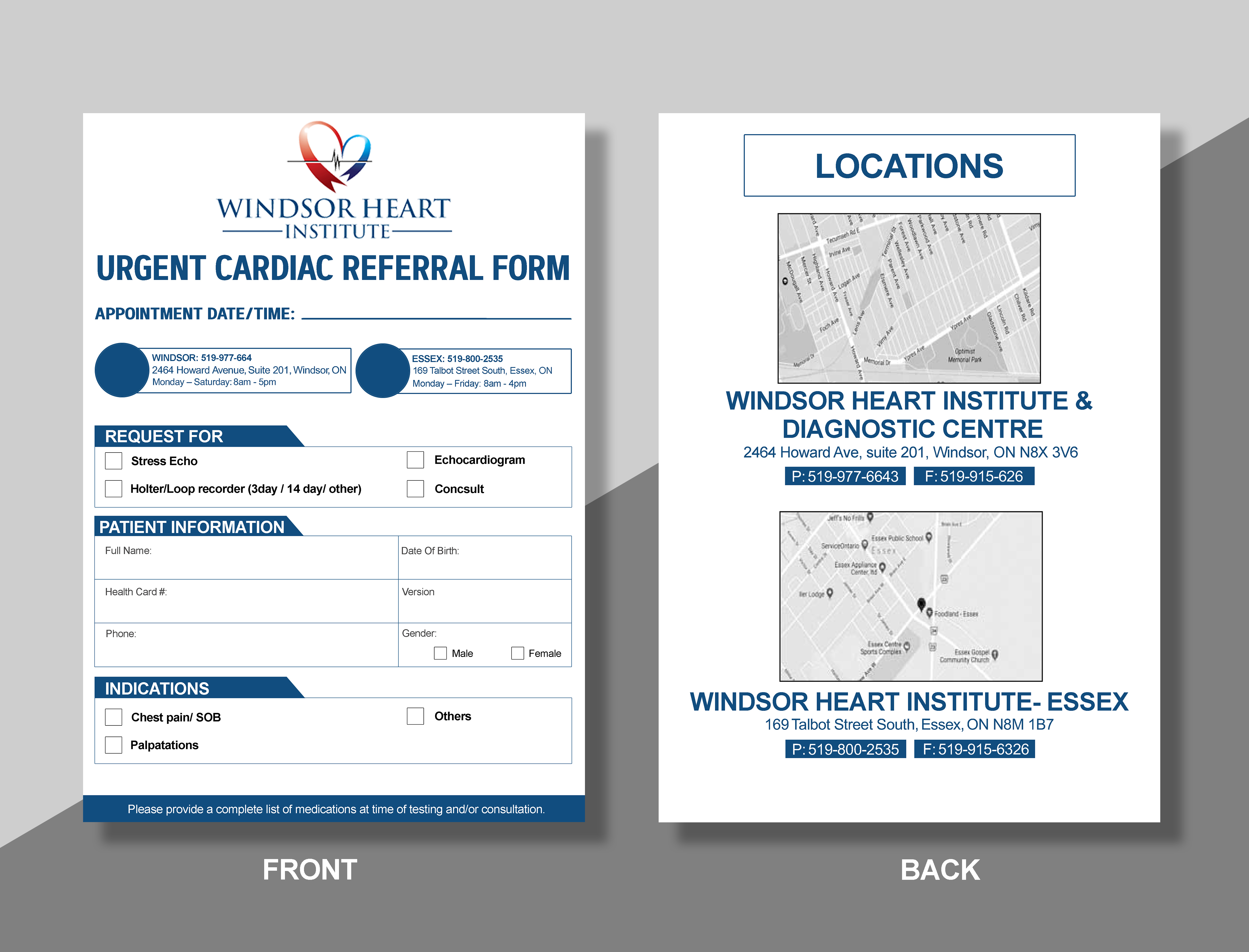 Print Design by SAI DESIGNS for Windsor Heart Institute | Design #23121789