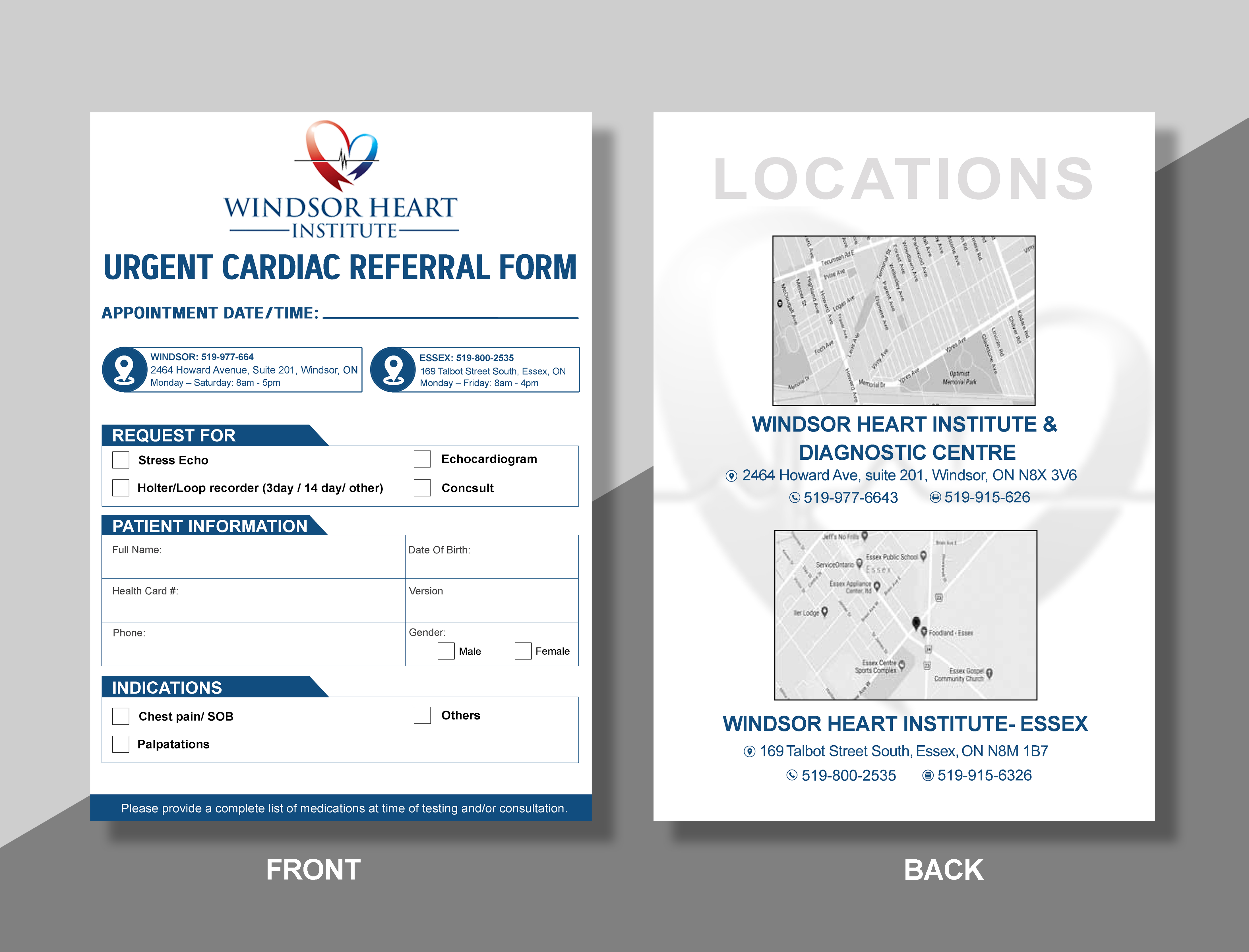 Print Design by SAI DESIGNS for Windsor Heart Institute | Design #23125544