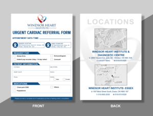 Print Design by SAI DESIGNS for Windsor Heart Institute | Design: #23125544