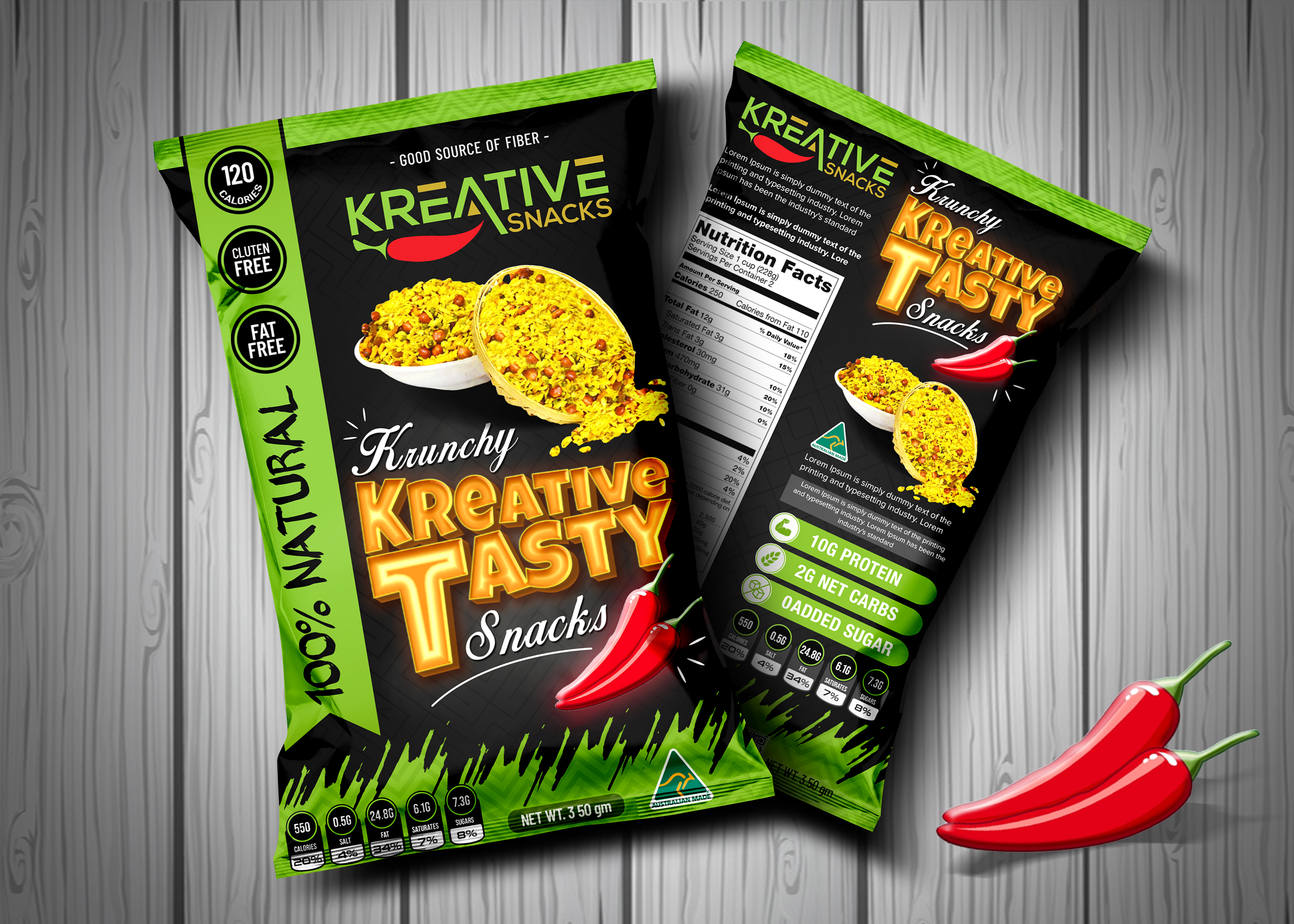 Label Design by SAI DESIGNS for Kreative Foods Pty Ltd | Design #23221488