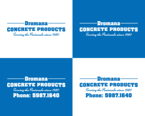 Dromana Concrete Products Serving the Peninsula since 1980  | Logo Design by H-H Arts