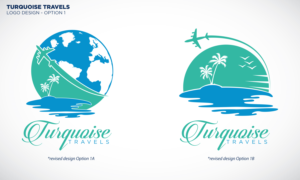 Turquoise Travels  | Logo Design by Kim Ji