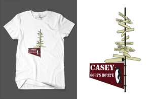 Casey Station Antartica  | T-shirt Design by Barney Stinson