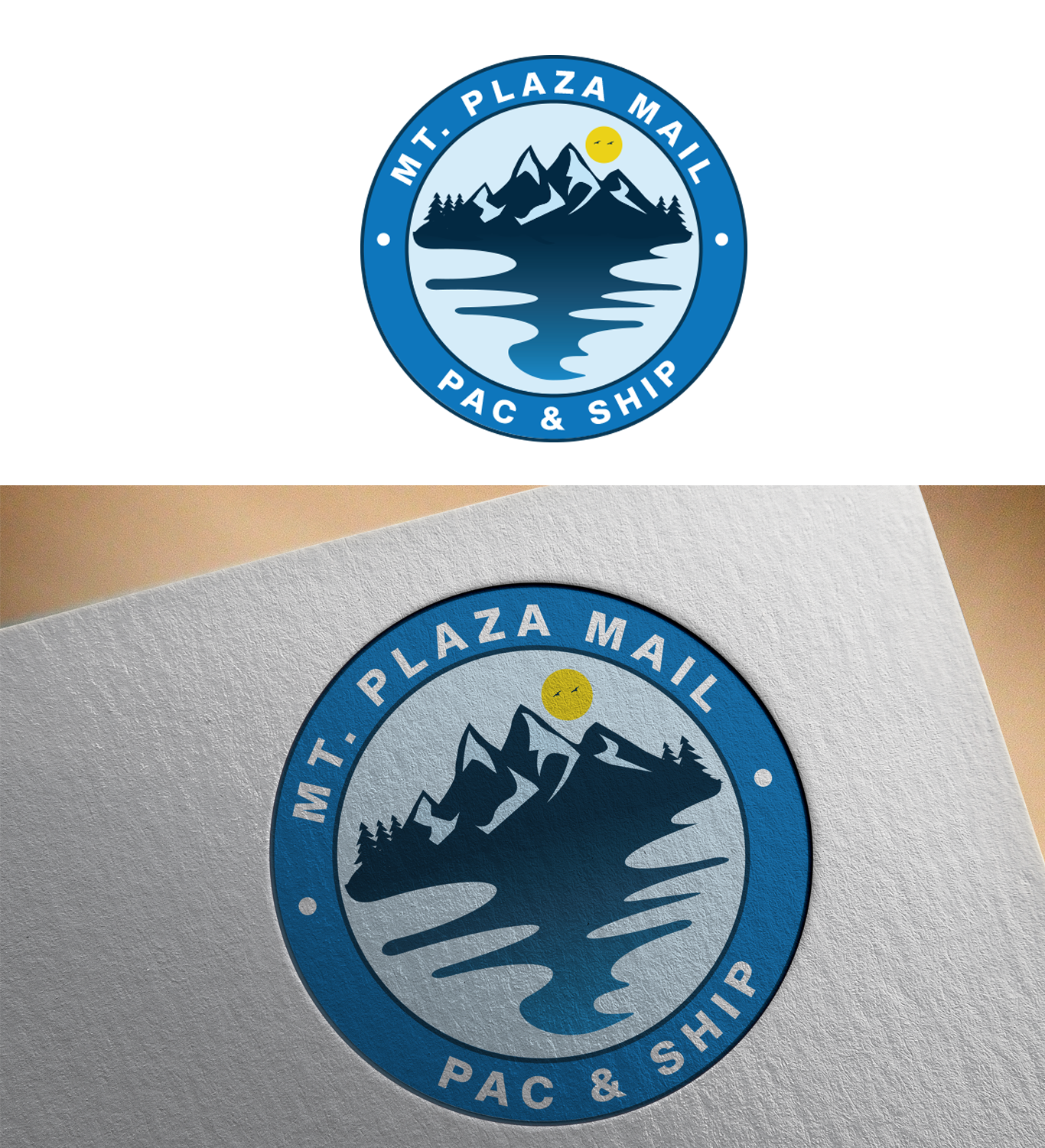 Logo Design by Graphicsbox for MT. Plaza Mail Pac & Ship | Design #23115026