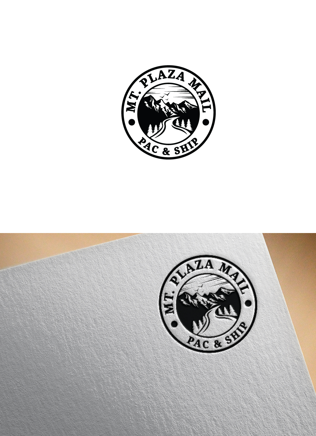 Logo-Design von Synthi für MT. Plaza Mail Pac & Ship | Design: #23131929