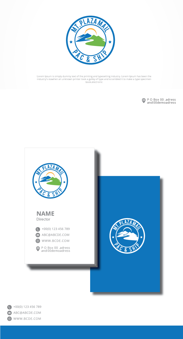 Logo Design by graphicevolution for MT. Plaza Mail Pac & Ship | Design #23121149