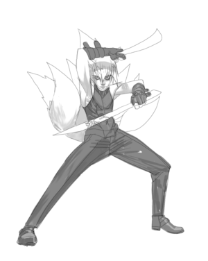 Hiroto the Kitsune character illustration | Illustration Design by Mohsart