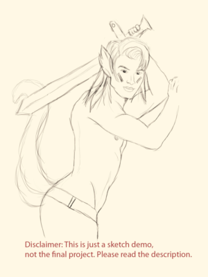 Hiroto the Kitsune character illustration | Illustration Design by Pharsheed