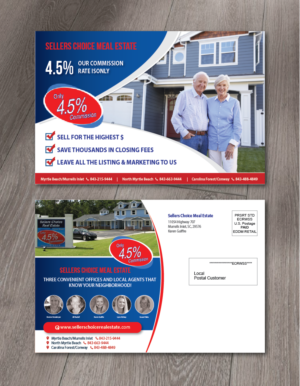 Sellers Choice Real Estate postcard | Design de Carte Postale par alex989