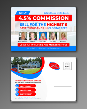 Sellers Choice Real Estate postcard | Design de Carte Postale par ecorokerz