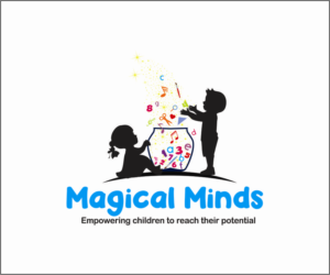 Magical Minds (business name) Empowering children to reach their potential (catch phrase)  | Logo Design by Mihaela