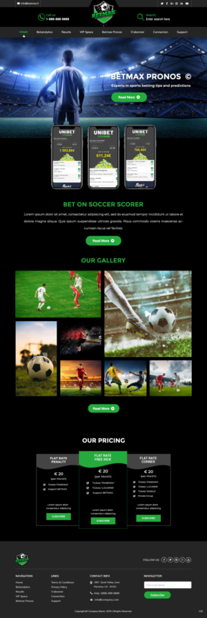 Web Design by pb for BETMAX | Design: #23120713