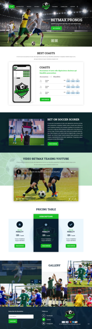 Web Design by pb for BETMAX | Design: #23120731