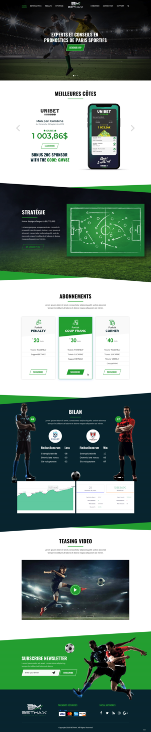 Web Design by pb for BETMAX | Design: #23157214