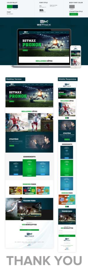 Web Design by sai.designer87 for BETMAX | Design #23124597