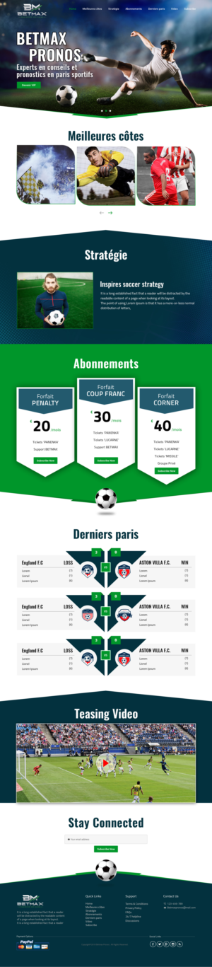 Betmax Pronos - Wordpress Advice and Expertise in Sports Bet Predictions | Web Design par sai.designer87