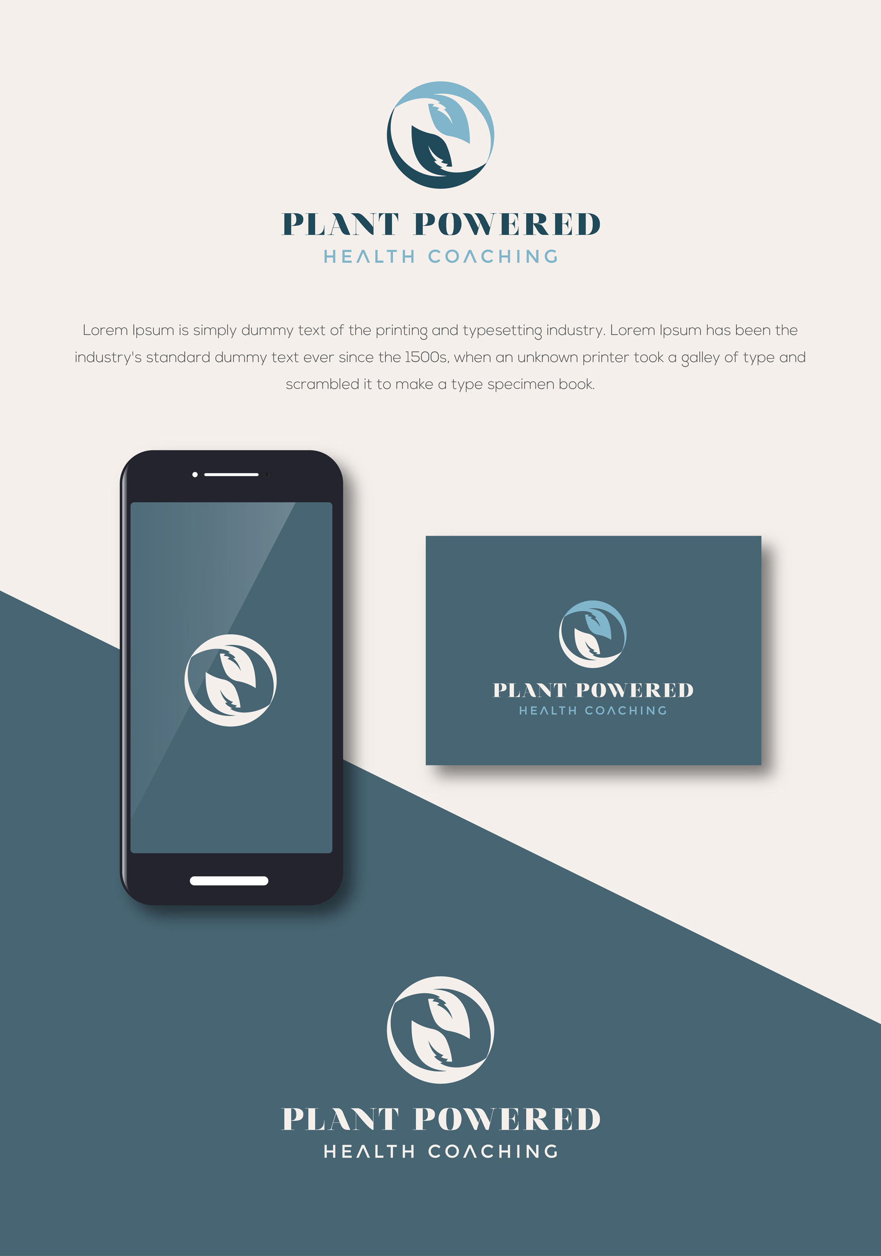 Logo Design by Farooq Zahid for Plant Powered Health Coaching | Design #23128682