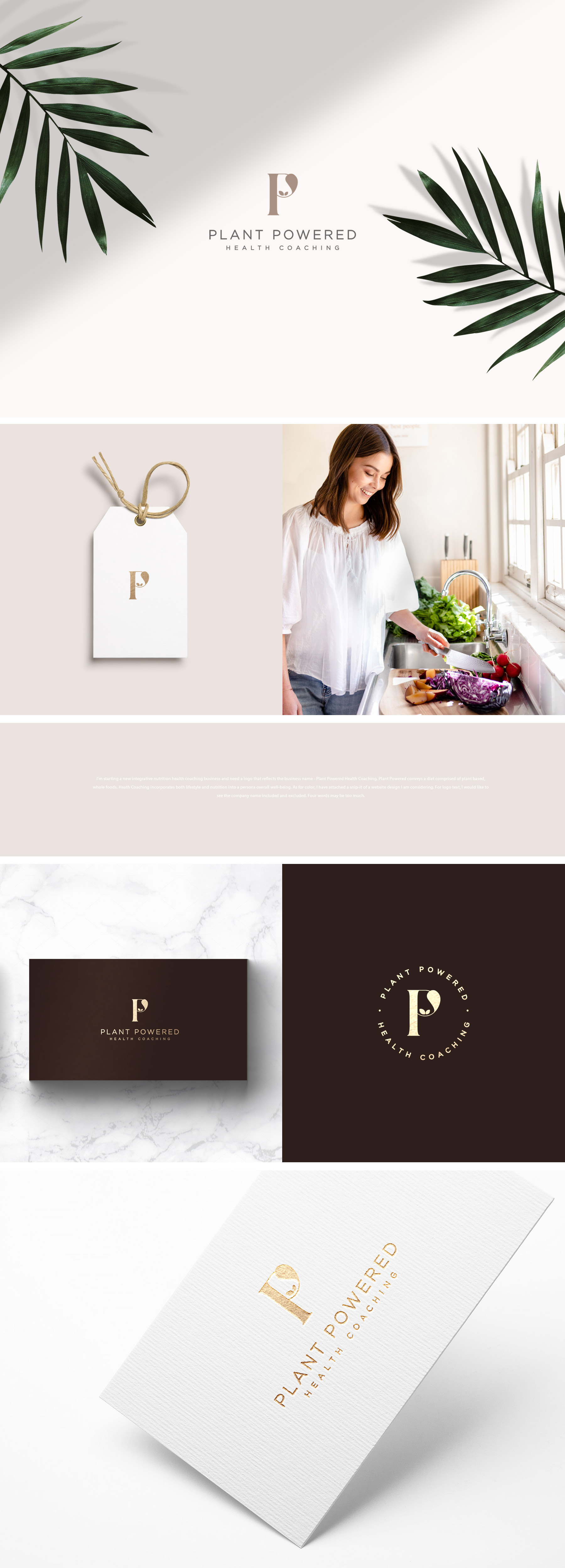 Logo Design by Kristina! for Plant Powered Health Coaching | Design #23134328