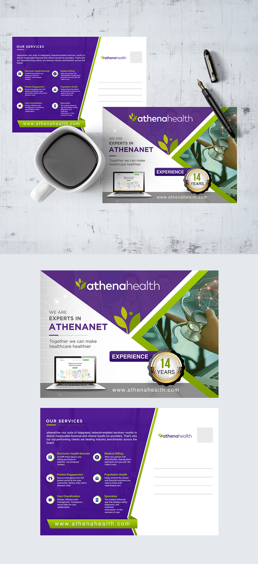 Design de Carte Postale par debdesign pour Accurate Medical Biling and Audit | Design #23131393