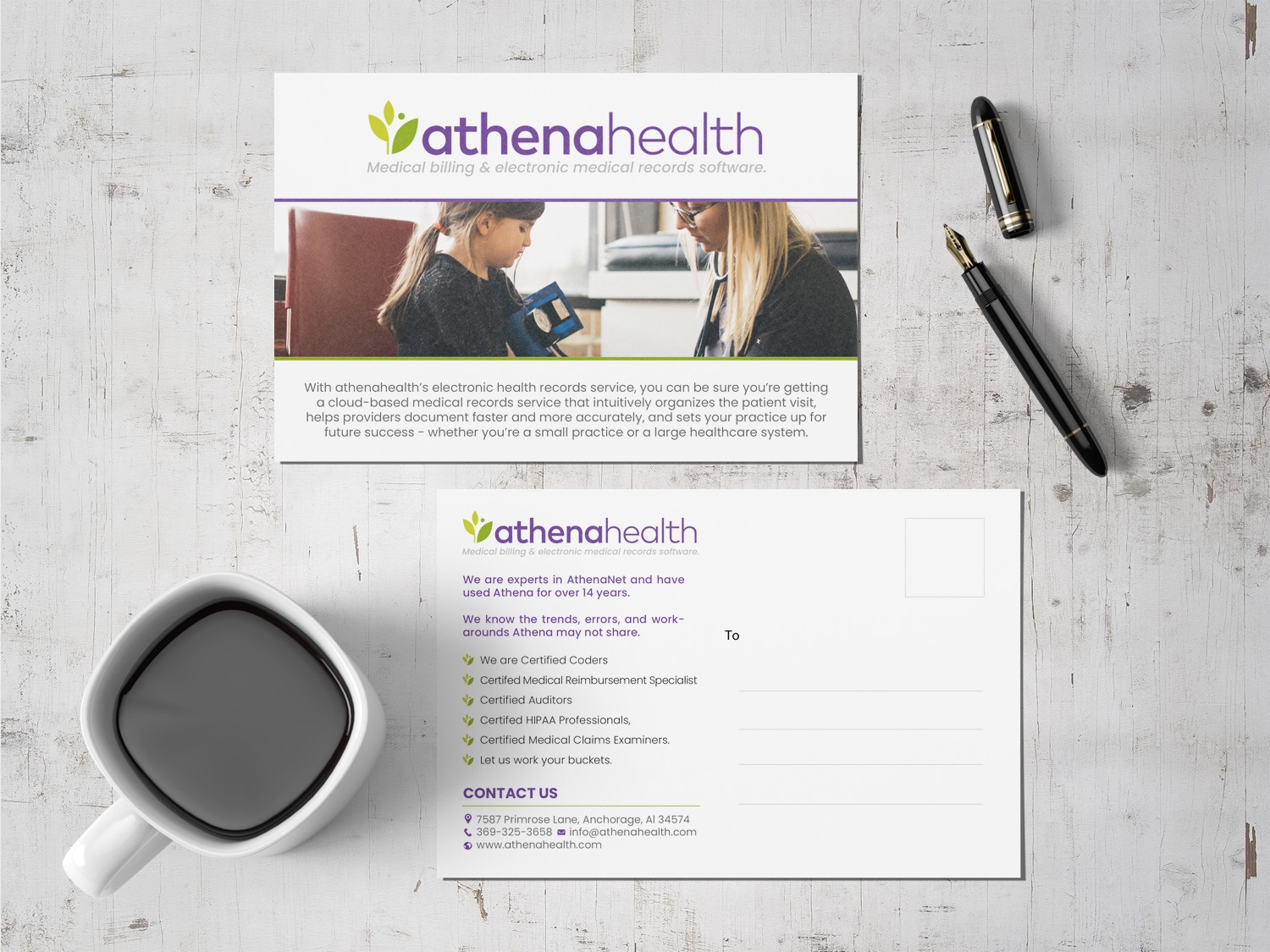 Diseño de Postal por chandrayaan.creative para Accurate Medical Biling and Audit | Diseño #23147224